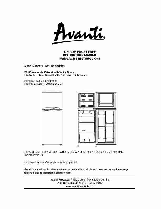 Avanti Refrigerator FF513W-page_pdf